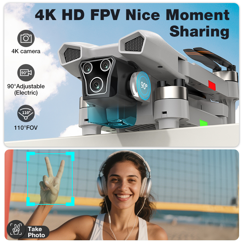 新型ホットL017プロドローン ブラシレス 3Dロール 36 - Drone Gimbal Case のレビューと価格